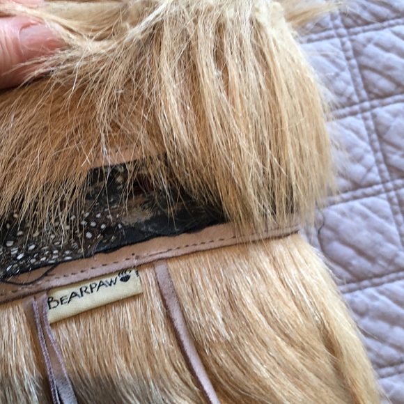 Sz 7W bear paw calf skin sheep lined winter boot - Picture 3 of 7